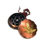 Metal Grinder Cannabis Leaf 2 Parts 40mm